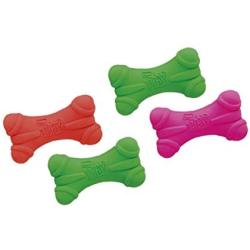 Hartz Flexafoam Dura Play Medium Bone for Dogs (Pack of 4) Assorted Colors