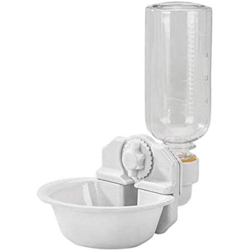 Hanging Pets Automatic Portable Crate Kennel Cage Water Feeder Dispenser Drinking Fountains Leakproof Bottle Pet Cage Accessory Decor Supplies No Spill for Cat Rabbit Small Animal Reptile