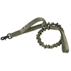 EXCELLENT ELITE SPANKER Military Bungee Dog Leash Elastic Leads Rope with 2 Padded Control Handle for Medium and Small Dogs