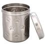 Artisans Village Pet Canisters Fresh Dry Dog & Cat Food Storage Container Stainless Steel for Pet Food, and Bird Seed Shine (Large) - Amazon Vine