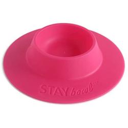 STAYbowl Tip-Proof Ergonomic Pet Bowl for Guinea Pig and Other Small Pets, 1/4-Cup Small Size, Fuchsia (Pink)