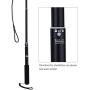 GoodsBeauty Interactive Dog Toys - Extendable Flirt Pole with 2pcs Braided Rope Tugs for Dog Outdoor Entertainment, Train and Exercise, Black, Size L GoodsBeauty Interactive Dog Toys - Extendable Flirt Pole with 2pcs Braided Rope Tugs for Dog Outdoor Entertainment, Train and Exercise, Black, Size L