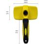 YujueShop Dog Brush pet cat Automatic Push Hair Comb Push Type Telescopic Needle Comb Easy to Remove Removal Hair self Cleaning Slicker Brush