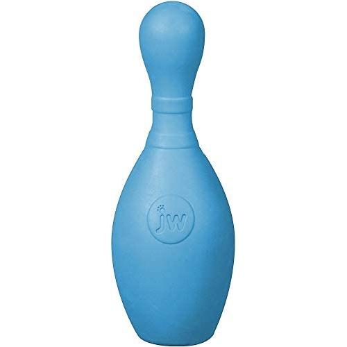 JW Pet- iSqueak Bouncin Bowlin Pin Dog Toy, (Assorted Colors) 1 Unit