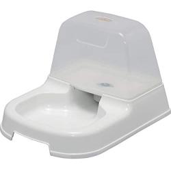 IRIS OHYAMA, Water Fountain with Vegetable Charcoal Filter for Dogs and Cats 1.2 L - Pet Water Fountain PWF-200 - Plastic, Gray, 20.5 x 20.5 x 14 cm