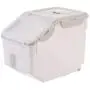 Pet Food Container Moisture Proof Dustproof Dry Food Bucket Storage Case Containers Size L (Beige) Useful Pet Food Container Moisture Proof Dustproof Dry Food Bucket Storage Case Containers Size L (Beige) Useful