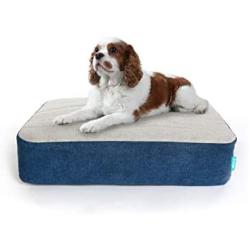 Dozer Pets Bed. Odor-Resistant Orthopedic Air Support Dog Bed for Joint Relief and Pet Comfort. Machine Washable, Plush Fabric. S, M, L. 3 Colors.