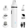 ZHOUXINXING Dog Nail Grinder,Dog Grooming Supplies kit,Dog Hair Clippers, 5-in-1 Function Rechargeable Pet Nail Trimmer Painless Paws Grooming & Smoothing for Small Medium Dogs & Cats