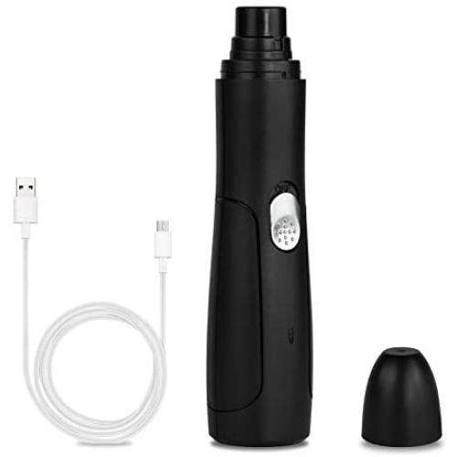 DSS Dog Nail Grinder - Upgraded Electric Pet Nail Trimmer Powerful Painless Paws Grooming & Smoothing for Small Medium Large Dogs & Cats