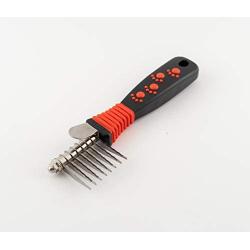 Ryans Pet Supplies Paw Brothers 8-Blade Mini Dematting Tool for Dogs, Stainless Steel