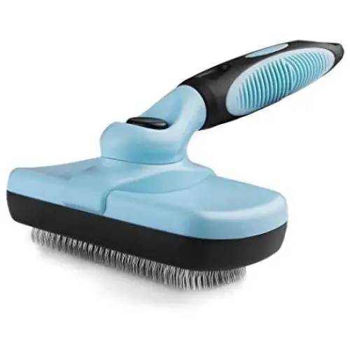 Pets First SELF CLEANING SLICKER BRUSH for PETS DOGS & CATS - Retractable Design for Quick & Easy Pet Fur Removal - Fine & SAFE Bristles To Detangle & Massage DOG SKIN or CAT SKIN – NEW SPECIAL DESIGN Pets First SELF CLEANING SLICKER BRUSH for PETS DOGS & CATS - Retractable Design for Quick & Easy Pet Fur Removal - Fine & SAFE Bristles To Detangle & Massage DOG SKIN or CAT SKIN – NEW SPECIAL DESIGN