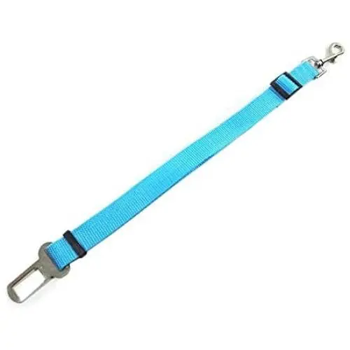 Pet Pet Dog Cat Car Seat Belt Adjustable Harness Seatbelt Lead Leash for Small Medium Dogs Travel Clip Safety Dog Leash 12 Color (Color : Sky Blue)