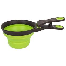 Measuring Cup Scoop for Dogs Cats Food Water Silicon Scoop Bowl 3 in 1 Multifunctions 16oz 473ml 2 Cup Capacity for Pet Food