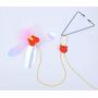 ISMARTEN Pet Cat Dragonfly Toy, A-Door-Able Dragonfly Cat Toys Teaser and Exerciser for Cat and Kitten Hanging from Door, Window, Sear, Cat Cage
