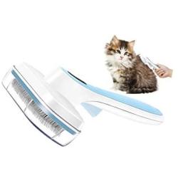 Folomie Professional Self Cleaning Slicker Brush for Dogs and Cats– Cleaning Grooming Comb for Long or Short Haired Dogs