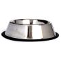 Iconic Pet 12 Cup Stainless Steel Non-Skid Pet Bowl for Dog or Cat (2 Pack)