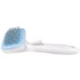 LEWARM Slicker Brush for Short Haired Dogs and Cats Angled Bristles with Particles Self Cleaning Pet Grooming Comb Set with Bath Massage Brush and Chewing Rope Toy