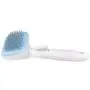 LEWARM Slicker Brush for Short Haired Dogs and Cats Angled Bristles with Particles Self Cleaning Pet Grooming Comb Set with Bath Massage Brush and Chewing Rope Toy