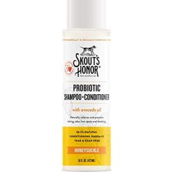 SKOUTS HONOR: Probiotic Pet Shampoo & Conditioner - 2-in-1 with Avocado Oil - Cleans and Conditions Fur, Supports Pet’s Natural Defenses, PH-Balanced, Sulfate Free