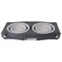 Dexas Popware for Pets Adjustable Height Double Pet Feeder