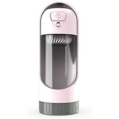 Portable Collapsible Pet,Dog,Cat,Animal Travel Drinking Water Bottle Bowl Dispenser. Bring on Walks, Hikes and any activities. Mans best friend Portable Water Bottle for on the go pet owners (PINK)