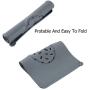 Silicone Slow Feeder Bowls Mats for Pet - Dog Bowl Mats to Slow Down Eating Cat Food Puzzle Feeder Insert (Gray)