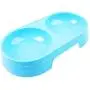 LeSharp Dog Accessories, Pet Puppy Dog Cat Food Water Dish Feeder Plastic No Slip Double Bowl Dispenser - Green LeSharp Dog Accessories, Pet Puppy Dog Cat Food Water Dish Feeder Plastic No Slip Double Bowl Dispenser - Green
