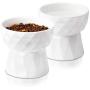 Frewinky Cat Bowls,Ceramic Cat Bowls Anti Vomiting,Raised-Cat Food and Water Bowl Set for Cats and Small Dogs,13.5 Oz