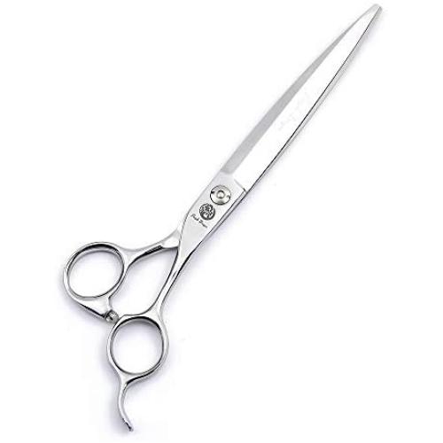 Professional 7.0/7.5/8.0 inch Pet Grooming Hair Cutting Scissor Dog Hair Chunker Thinning Shear - Japan 440C Stainless Steel Perfect for Pet Groomer (D-Cutting-7.0)