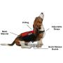 Dogline Emotional Support Dog Vest Set Adjustable Service Dog Vest Harness Reflective Emotional Support & ESA Patches with Emotional Support Leash Emotional Support Animal ID Card