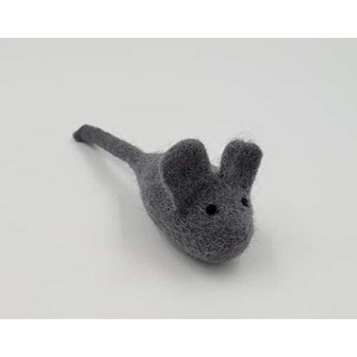 Dr. Judy Morgans Naturally Healthy Pets Handmade Wool Mouse Cat Toy