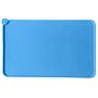 RSLG Non Slip Dog Food Tray Cat Bowl Mat Pet Water Feeding Food Dish Tray Wipe Clean Floor Placemat Waterproof Pet Dog Feeding Mat (Blue)