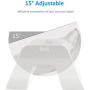 Gbziyjk Cat Bowl Raised Stand Tilted Angled,Pet Dish Transparent Plastic Feeding Bowls Good Non Slip Proof Adjustable Detachable Heavy Duty Durable