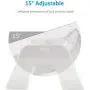 Gbziyjk Cat Bowl Raised Stand Tilted Angled,Pet Dish Transparent Plastic Feeding Bowls Good Non Slip Proof Adjustable Detachable Heavy Duty Durable