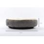 Loves cabin Round Donut Cat and Dog Cushion Bed, 20in Pet Bed For Cats or Small Dogs, Anti-Slip & Water-Resistant Bottom, Super Soft Durable Fabric Pet Supplies, Machine Washable Luxury Cat & Dog Bed