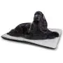 DayDayFun Map Pet Mat Bed Simplistic Design World Map Outline with Thin Black Line Drawing Abstract Continents Insulated Self-Heating Pet Mat Black White