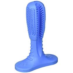 Flow.month Medium Small Dog Toothbrush Stick, Natural Rubber Non-Toxic Dog Chew Toys, Pet Doggie Toothbrush, Dog Dental Care for Puppy(0-50Lbs)(Blue)