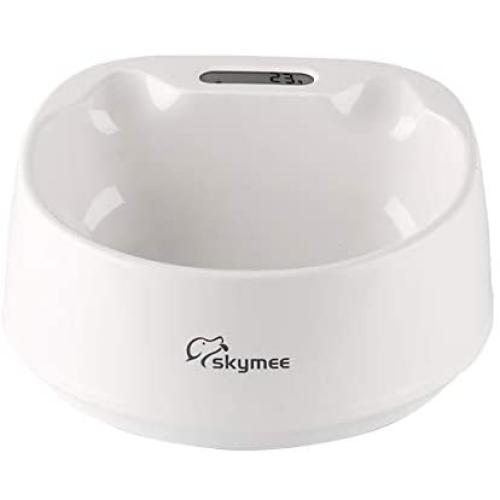 SKYMEE Smart Digital Feeding Pet Bowl Accurate Weight with LCD Display Waterproof for Dog Cat Food Water Washable Feeder