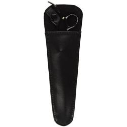 ShearsDirect Curved Titanium Shear with Gem Stone Tension and Ergonomic Handle Design Case Included Scissors, 8.5'', Black