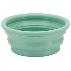 HEVEA Bowl on The go for Dogs, Foldable, Collapsible Water Bowl for Dogs. Made from Non-Toxic, Plastic-Free, BPA-Free and PVC-Free Natural Rubber. Pale Mint Holds 10oz.