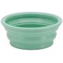 HEVEA Bowl on The go for Dogs, Foldable, Collapsible Water Bowl for Dogs. Made from Non-Toxic, Plastic-Free, BPA-Free and PVC-Free Natural Rubber. Pale Mint Holds 10oz.