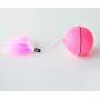 Wei&H Cat Ball, Electric Vibration Plastic Ball Automatic cat Toy Feather Pink