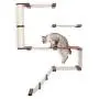 CatastrophiCreations Deluxe Cat Fort Wall Mounted Lounge, Climb and Play Furniture Cat Tree Shelves - English Chestnut/Natural, One Size CatastrophiCreations Deluxe Cat Fort Wall Mounted Lounge, Climb and Play Furniture Cat Tree Shelves - English Chestnut/Natural, One Size