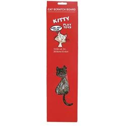 Treasure Gurus Corrugated Cardboard Indoor Cat Scratch Pad Catnip Included Scratcher Board Kitten Toy Pet Accessory