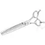 JASON 7'' Multipurpose Dog Grooming Scissors, Combines Cutting, Thinning, Blending and Texturizing Features, Reversible Pet Trimming Shears for Right Handed Groomers, JP 440C