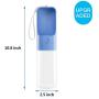 LitaiL Portable Dog Water Bottle for Walking Outdoor Travel Hiking Dog Water Dispenser with Filter High-Capacity (15oz) BPA Free Easy to Use