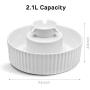 iPettie Cupcake Porcelain Pet Fountain 71oz/2.1 L, Ultra-Quiet, Easy to Clean, Scratch Resistant, Automatic Water Dispenser with Dual Filters & USB Pump for Cats and Dogs