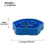 ROFTEK Food Bowl Stop Bloat Cat Slow Down Feeding Dog Hunting No Chock Feed Pet Bowl Slow Feeder Dog Bowl (Blue 3)