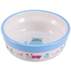 POPETPOP Ceramic Dog Bowl Puppy Dish Bowl Cat Food Water Feeder Bowl Blue