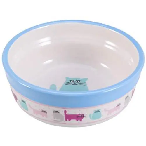 POPETPOP Ceramic Dog Bowl Puppy Dish Bowl Cat Food Water Feeder Bowl Blue POPETPOP Ceramic Dog Bowl Puppy Dish Bowl Cat Food Water Feeder Bowl Blue